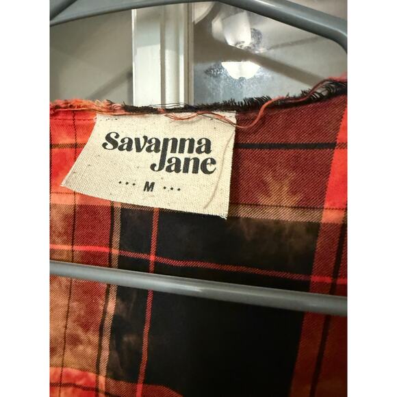 Savannah Jane duster vest southwestern grunge embroidered raw edges M NWOT - Picture 7 of 11